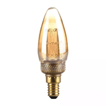 V-TAC Lampadina LED E14 2W Candela Filamento Ambrato Art 1800K