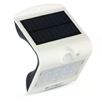 V-TAC Lampada LED Solare da Muro a Batteria 15W 150LM/W 14LED con Sensore PIR Colore Bianco 4000K IP65