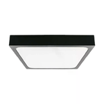 V-TAC Plafoniera LED Quadrata 24W Colore Nero 6500K IP44