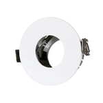 V-TAC Portafaretto LED da Incasso GU10 Rotondo Colore Bianco con Interno Cromato