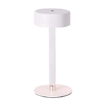 V-TAC Lampada LED da Tavolo 3W Colore Bianco e Trasparente Ricaricabile con USB C Touch Dimmerabile 3in1