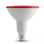 V-TAC VT-1125 Lampadina LED E27 15W Bulb PAR38 Impermiabile IP65 - Luce Rossa - SKU 4419