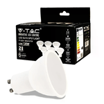 V-TAC Faretto LED GU10 45W 100° Copertura Satinata 3000K (Box 6 Pezzi)