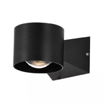 V-TAC 6W LED Wall Light 4000K Black Body IP65