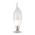 V-TAC VT-1855TP Lampadina LED E14 6W Candela fiamma - Bianco freddo 6400K - SKU 4353