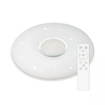 V-TAC Plafoniera LED Rotonda 60W con Telecomando Cambia Colore 3 in 1 Effetto Stellato d: 493mm h: 80mm Dimmerabile