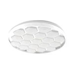 V-TAC Plafoniera LED 60W Rotonda con Telecomando controllo Remoto CCT 3in1 Colore Bianco D490mm Dimmerabile 3000-6500K Cover Nido D'ape