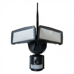 V-TAC Faro LED 18W con Sensore PIR e Telecamera WiFi Colore Nero 6000K