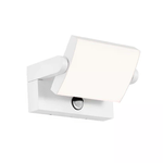 V-TAC Lampada LED da Muro Rettangolare 17W 120LM/W Con Sensore PIR Colore Bianco Ruotabile 4000K IP65