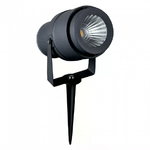 V-TAC Faretto LED da Giardino 12W con Picchetto Colore Grigio Luce Verde IP65