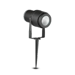 V-TAC Faretto LED da Giardino 12W con Picchetto Colore Nero 4000K IP65