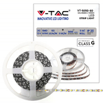 V-TAC Strip LED SMD5050 11W/m 5m 60 LED/m 3000K 12V IP20 10mm