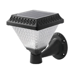 V-TAC Lampada LED Solare da muro 08W a Piramide con Telecomando Colore Nero 3in1 IP44