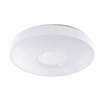 V-TAC Plafoniera LED 60W Rotonda con Telecomando controllo Remoto CCT 3in1 Colore Bianco D495mm Dimmerabile 3000-6500K Cover a Disco