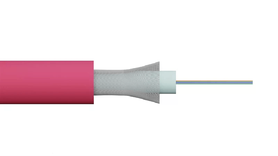 Link Cavo Fibra Ottica 4 Fibre Loose OM4 Antiroditore Lszh Classe B2ca al Metro