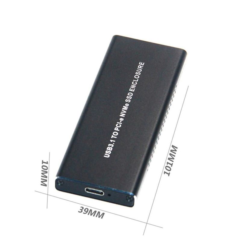 CoreParts-MSUB8001-contenitore-di-unitAƒA -di-archiviazione-Box-esterno-SSD-Nero-M.2--M.2-PCIe-NVME-to-USB-3.0---3.1-Enc