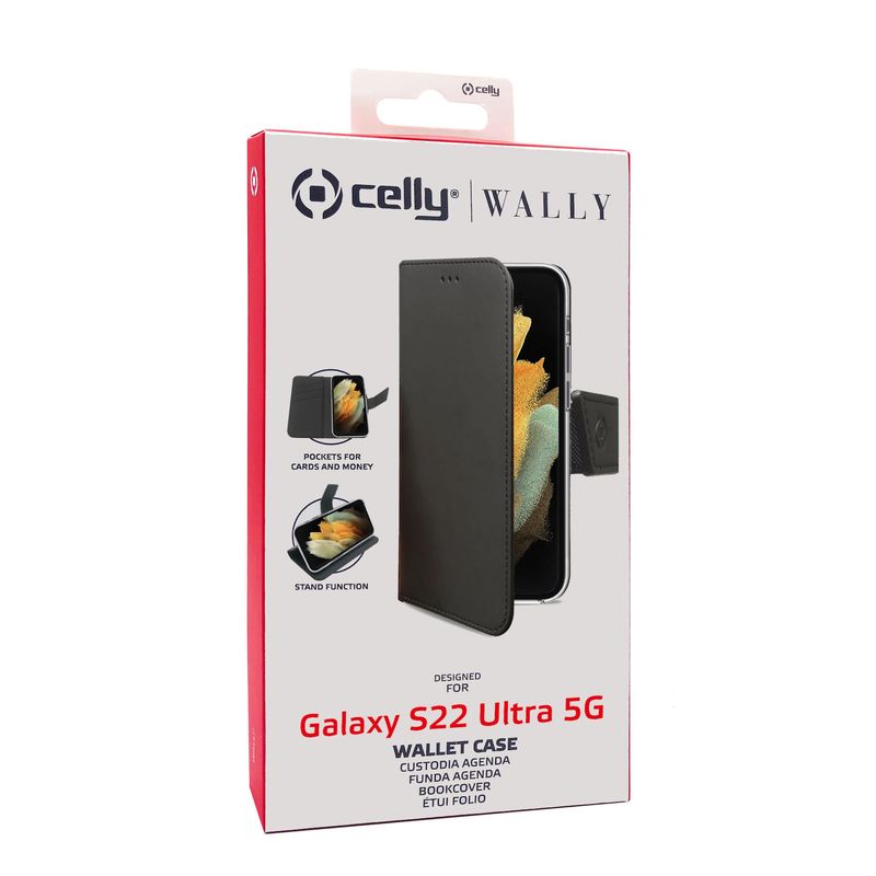 Celly-Wally-custodia-per-cellulare-173-cm--6.8---Custodia-a-borsellino-Nero