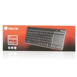 Tastiera-wireless-NGS-con-touchpad-con-tasti-multimediali-da-24-GHz---QWERTY-portoghese---Colore-nero