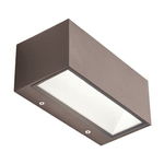 Applique Da Esterno Maxi Biemissione Box Alluminio CaffÃ¨ 40W Led 3000K