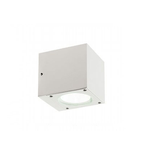 Applique Da Esterno Moderna Lula Alluminio E Vetro Bianco Led 6+6W 3000K