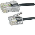 Microconnect MPK460S cavo telefonico 10 m Nero (RJ11-RJ45 10M M/M Black - 6P/4C-8P/4C - 80pcs/box - Warranty: 300M)