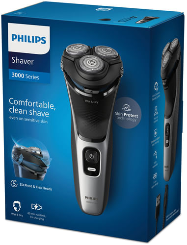 Philips-Rasoio-Elettrico--S3143-00-Ricaricabile-Wet---Dry