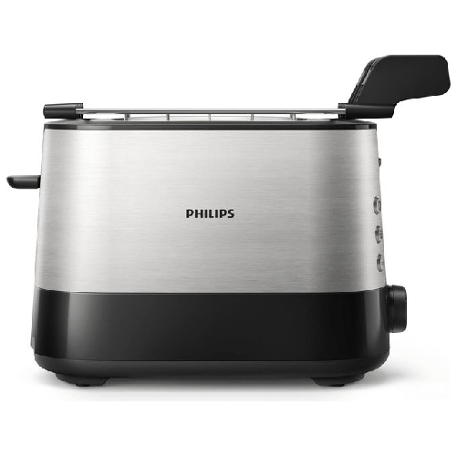 Philips HD2516/90 Daily Tostapane acciaio inox, Nero