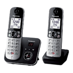 Panasonic KX-TG6862JTB telefono Telefono DECT Identificatore di chiamata Nero, Argento