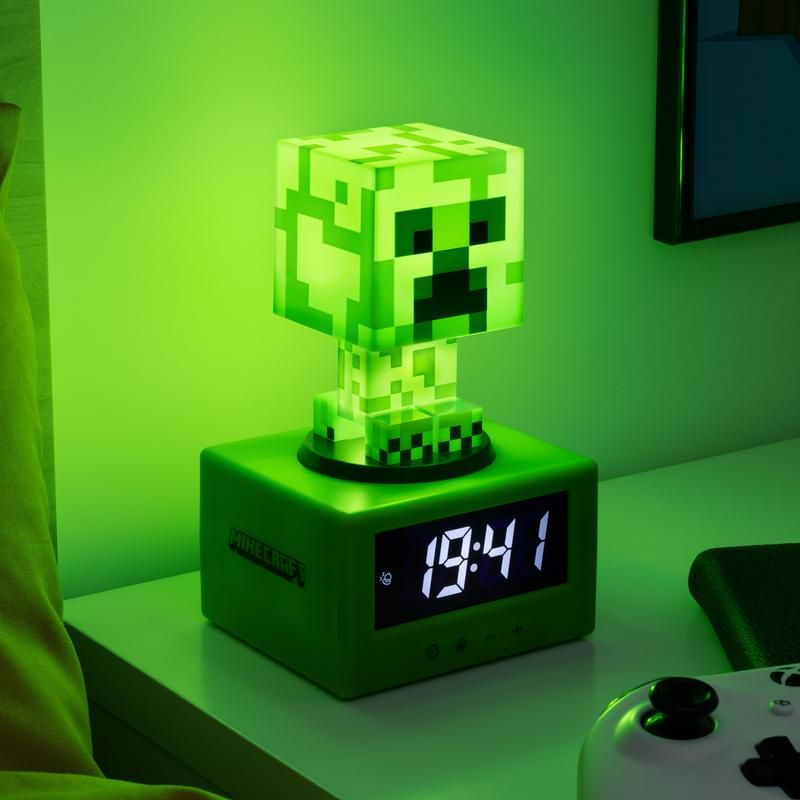 Paladone-Creeper-Icon-Sveglia-digitale-Verde