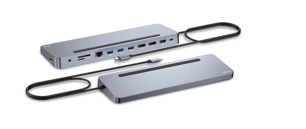 I-tec USB-C Metal Ergonomic 3x 4K Display Docking Station + Power Delivery 100 W
