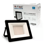 V-TAC PRO Faro LED Chip Samsung 50W Colore Nero 6500K IP65