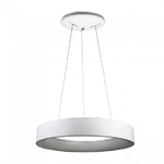 Lampada Led A Sospensione Moderno Circolare Colore Bianco Diametro 600mm 30W 3000K Dimmerabile SKU-3995