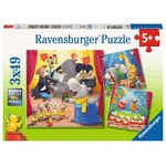 Ravensburger Puzzle Collezione 3x49 Pezzi Animali in Scena