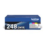 Brother TONER BROTHER TN-248CMYK Multipack da 1K x HL-L3220 HL-L3240 DCP-L3560 MFC-L3740 MFC-L3760 HL-L8230 MFC