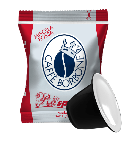CAFFÈ BORBONE RESPRESSO - MISCELA ROSSA - Box 50 CAPSULE COMPATIBILI NESPRESSO da 5g