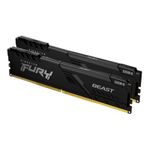 Kingston Fury Kingston Technology FURY 32GB 3600MT/s DDR4 CL18 DIMM (Kit da 2) Beast Black