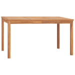 vidaXL Tavolo da Pranzo da Giardino 140x80x77 cm in Massello di Teak