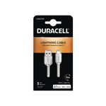 Duracell USB5012W cavo Lightning 1 m Bianco