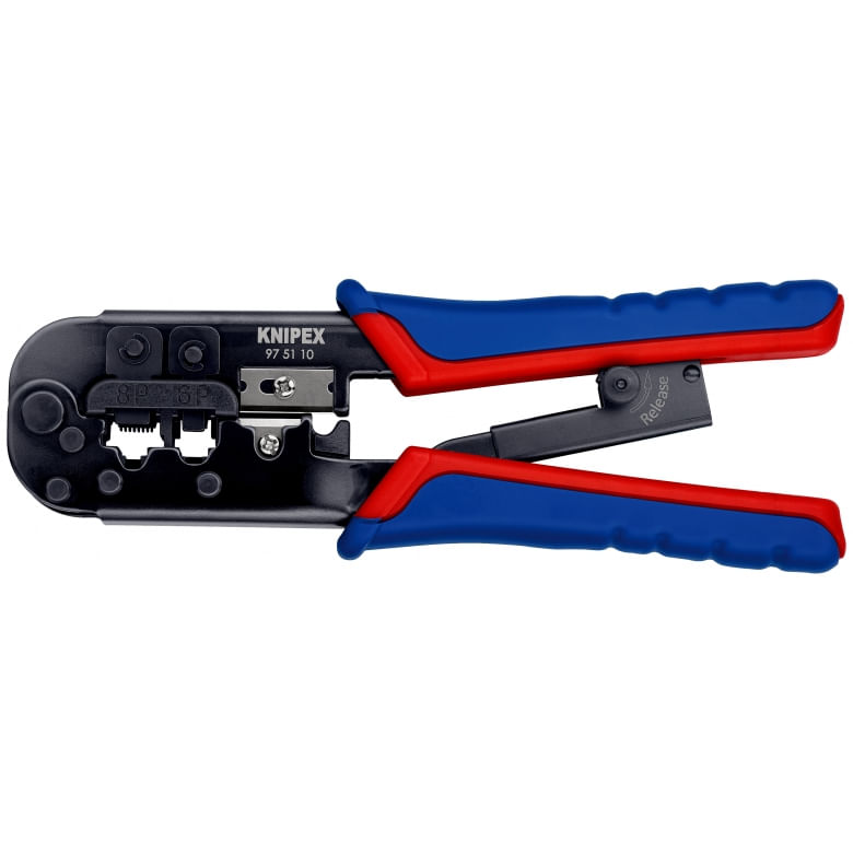 Knipex-97-51-10-Crimpatrice-Nero-Blu-Rosso