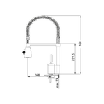 Franke-115.0029.591-Joy-Cocktail-PRO-Miscelatore-monocomando-con-doccetta-orientabile-a-doppio-getto-ed-estraibile-Cromato