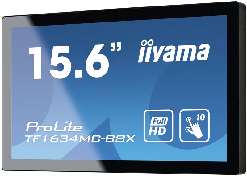 iiyama-ProLite-TF1634MC-B8X-Monitor-PC-396-cm--15.6---1920-x-1080-Pixel-Full-HD-LED-Touch-screen-Multi-utente-Nero