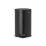 Brabantia 113741 bidone per la spazzatura 12 L Rotondo Nero