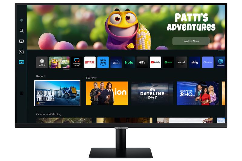 Samsung-Smart-Monitor-M5-LS27CM500EUXEN-27---Full-HD-Flat-Piattaforma-Smart-TV--Amazon-Video-Netflix--Airplay