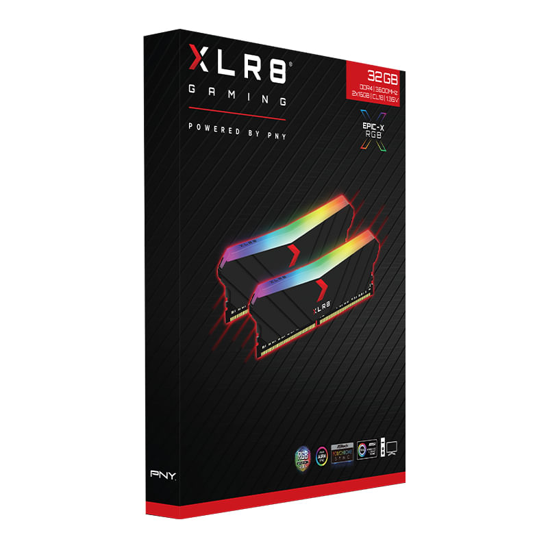 PNY-XLR8-Gaming-EPIC-X-RGB-memoria-32-GB-2-x-16-GB-DDR4-3600-MHz