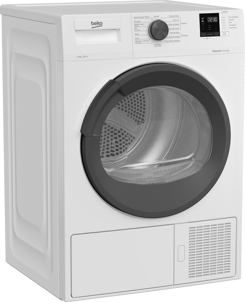 Beko-DRXS823A-asciugatrice-Libera-installazione-Caricamento-frontale-8-kg-A---Bianco