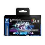 Staedtler-371-Confezione-da-6-Pennarelli-con-Punta-Morbida---Colori-Brillanti-e-Vividi---Non-Ingiallisce-nel-Tempo---Nuovo-Inchiostro-Multi-Inchiostro---Pigmenti-di-Qualita-Premium---Colori-Blu-Viola-Assortiti