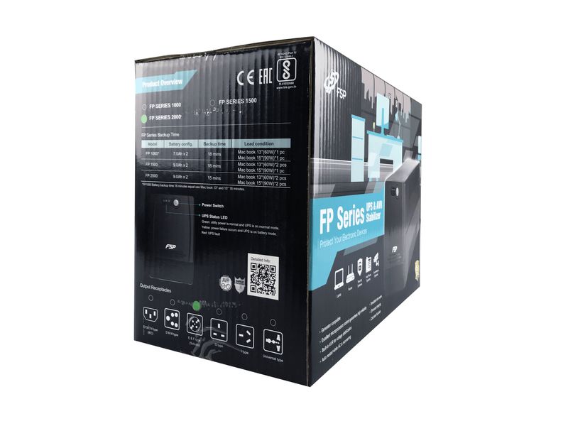 FSP-Fortron-FP-2000-A-linea-interattiva-2000-VA-1200-W-4-presa-e--AC