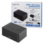 LogiLink-QP0028-docking-station-per-unita--di-archiviazione-USB-3.2-Gen-2--3.1-Gen-2--Type-C-Nero