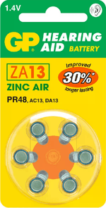 GP-Batteries-Hearing-Aid-ZA13-Batteria-monouso-13-Zinco-aria