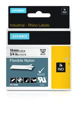 DYMO-Nylon-Flessibile-IND--Dymo-18489-19mm-x-3.5m-Black-On-White-Flexible-Nylon-Tape---S0718120-